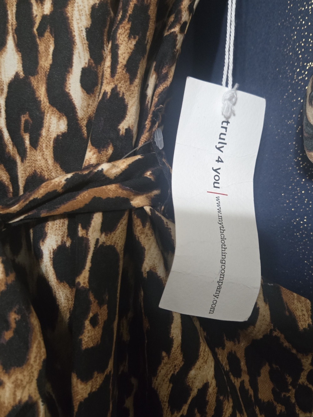 Leopard Print Maxi Shirt Dress - Brown & Black - Picture 5 of 8